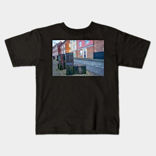 Wooden statues along Quayside, Norwich Kids T-Shirt